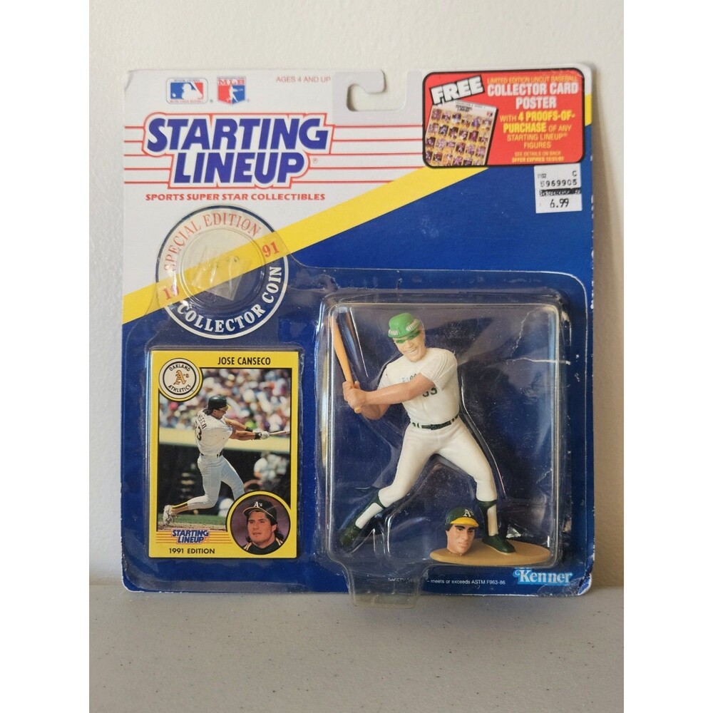 Jose Canseco 1991 + The Riddler DC Comics One Of A Kind Carded Mash Up Figure